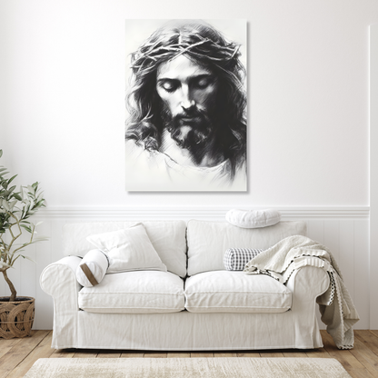 Portrait Of Jesus Christ Wall Art Canvas Print