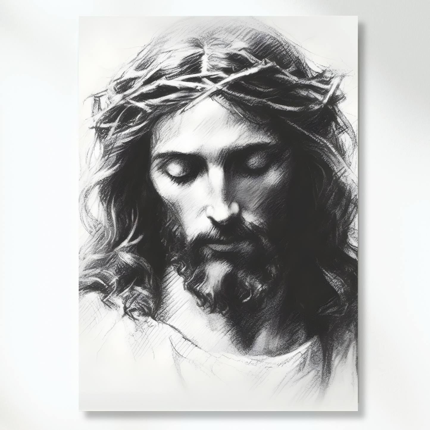 Portrait Of Jesus Christ Wall Art Canvas Print
