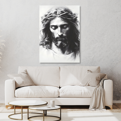 Portrait Of Jesus Christ Wall Art Canvas Print