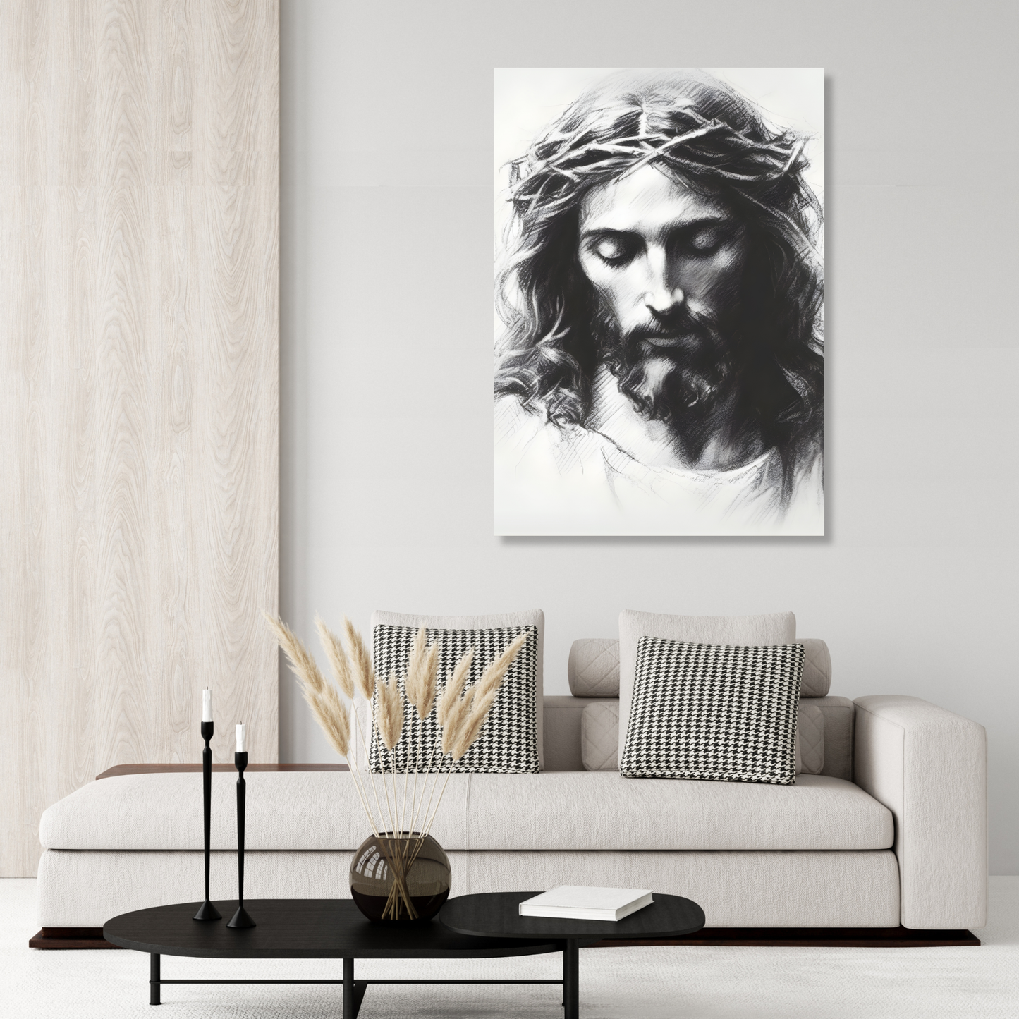 Portrait Of Jesus Christ Wall Art Canvas Print