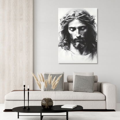 Portrait Of Jesus Christ Wall Art Canvas Print