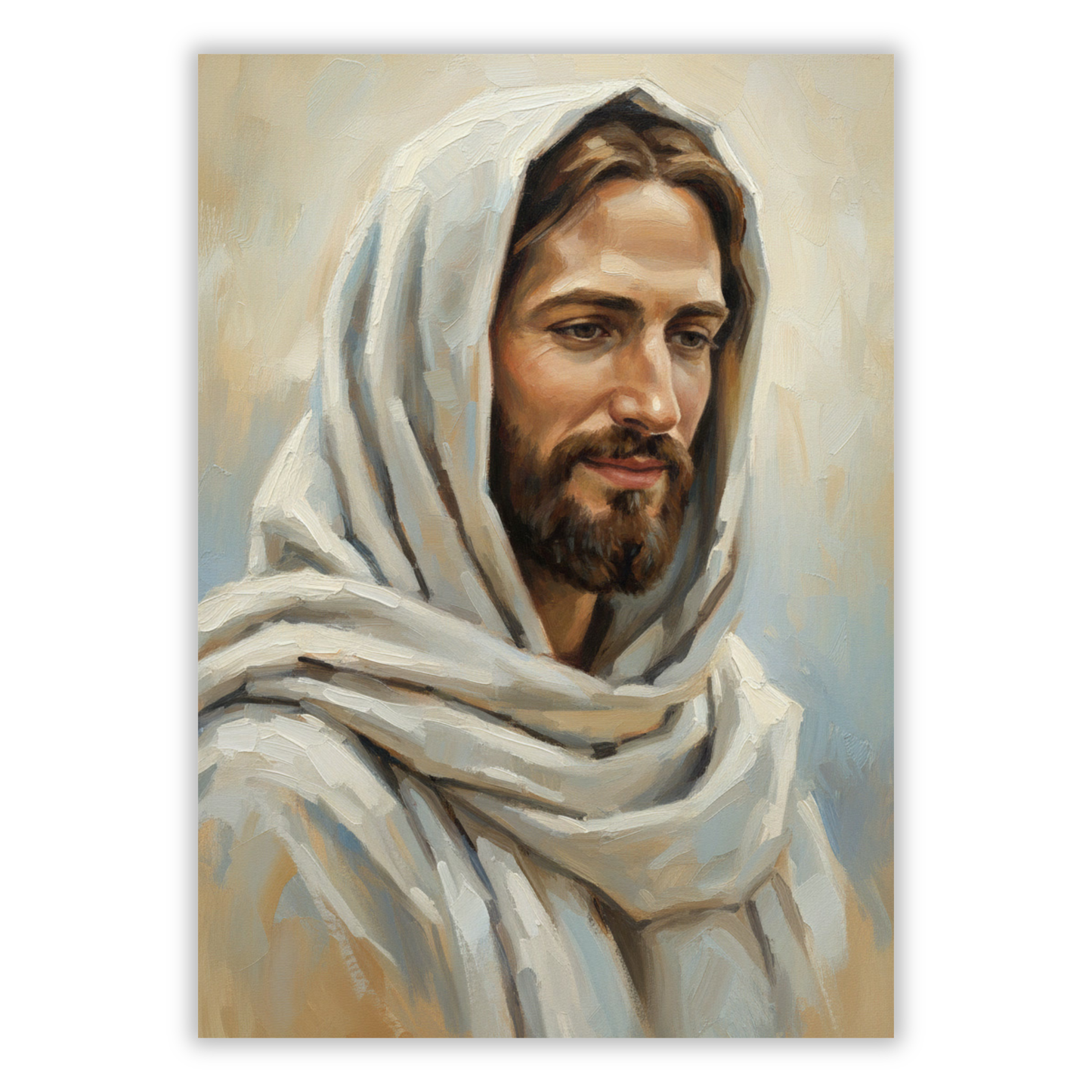 Portrait Of Jesus Christ Wall Art Canvas Print