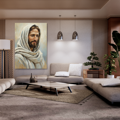 Portrait Of Jesus Christ Wall Art Canvas Print