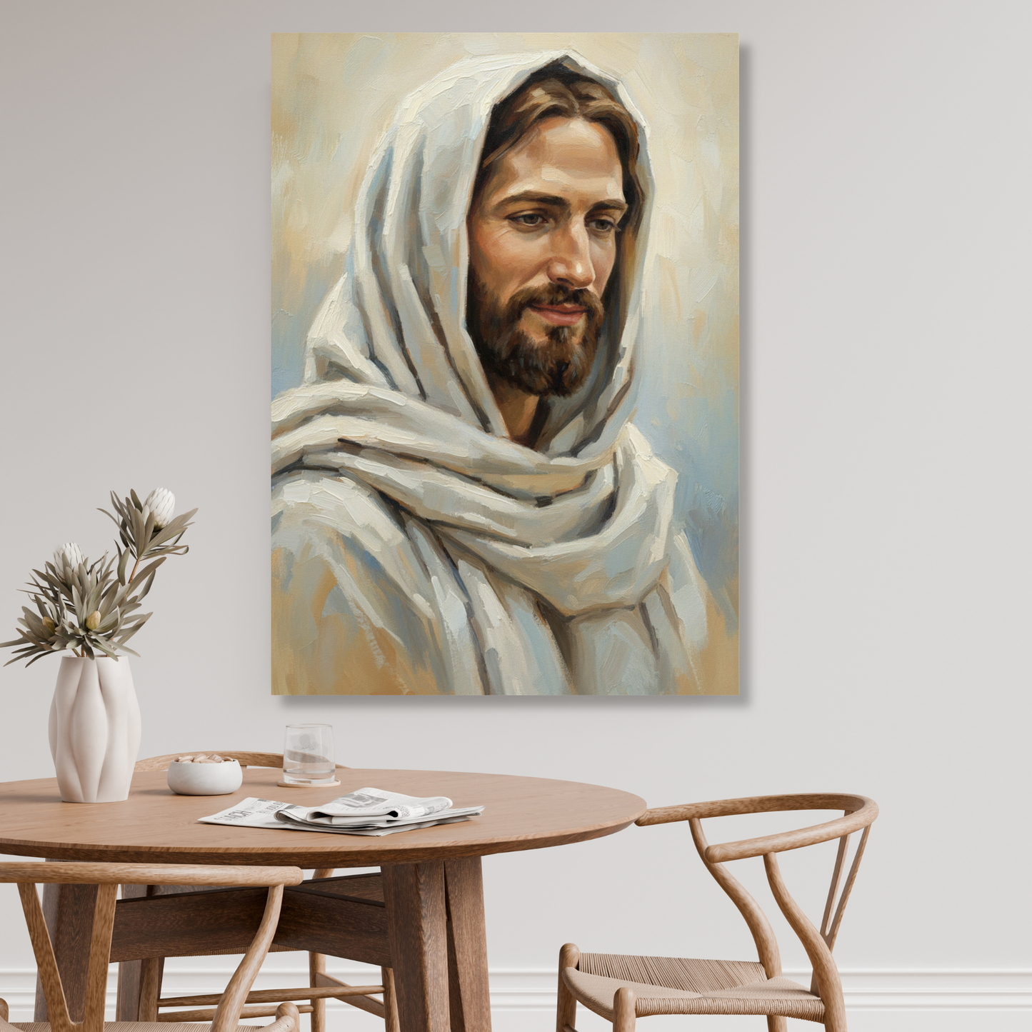 Portrait Of Jesus Christ Wall Art Canvas Print