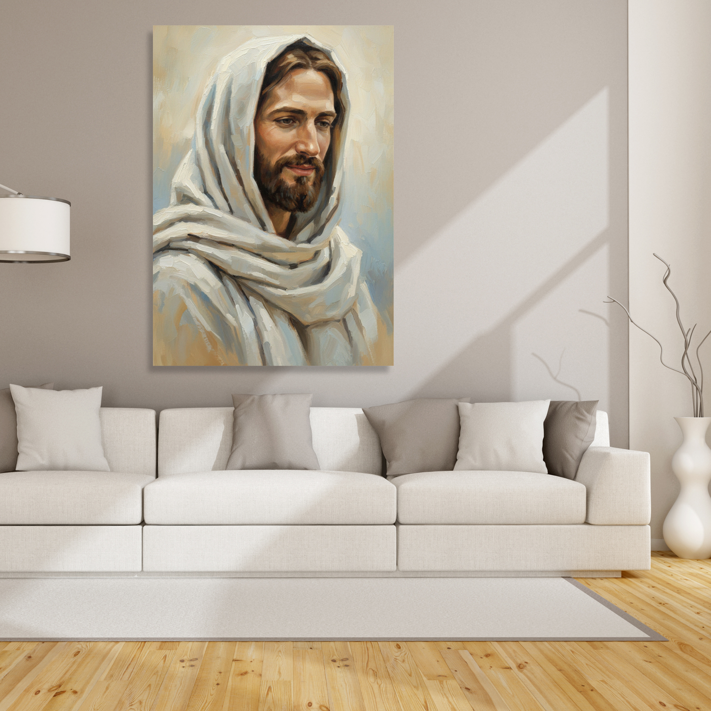 Portrait Of Jesus Christ Wall Art Canvas Print