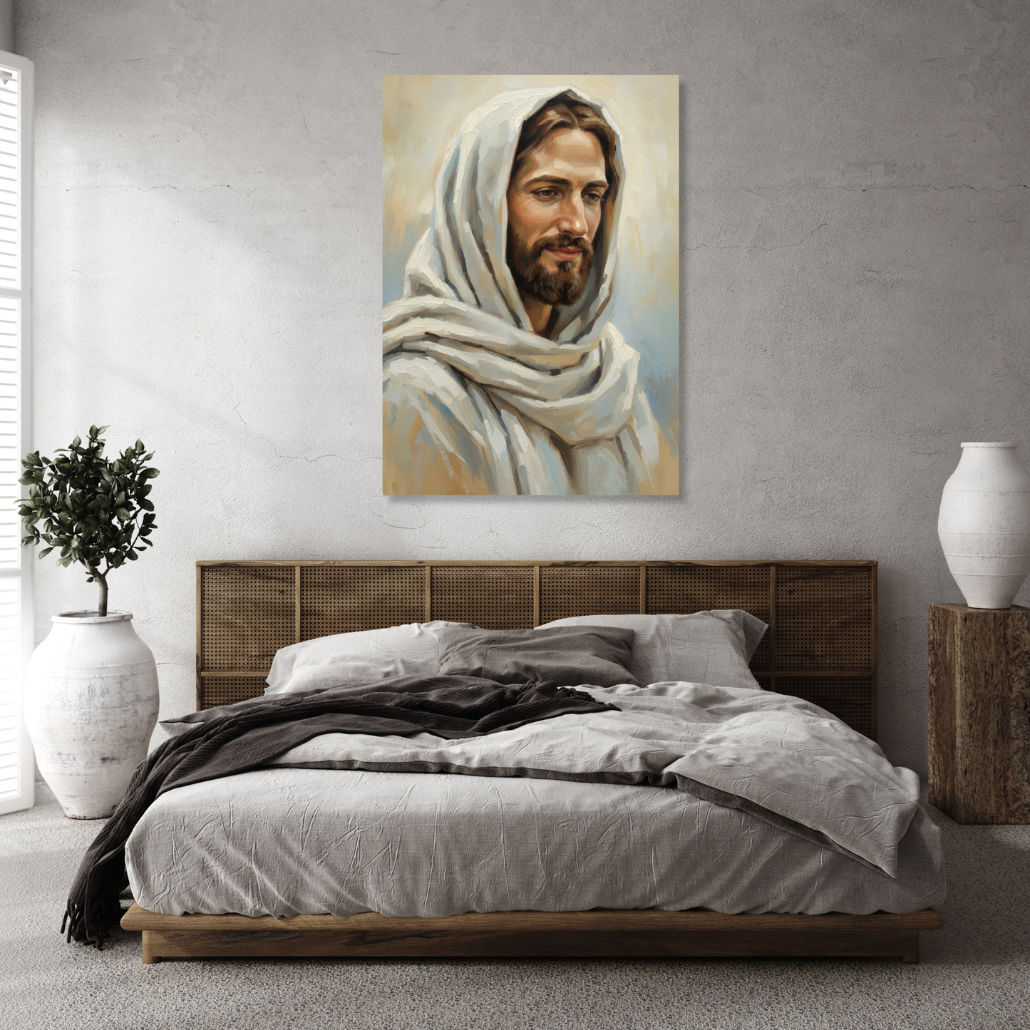 Portrait Of Jesus Christ Wall Art Canvas Print