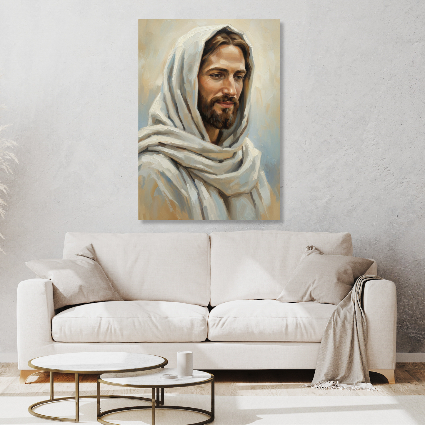 Portrait Of Jesus Christ Wall Art Canvas Print