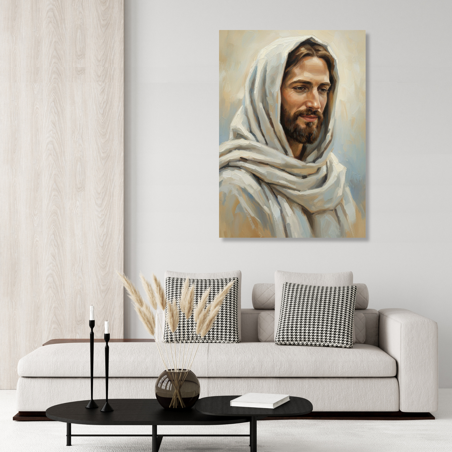 Portrait Of Jesus Christ Wall Art Canvas Print