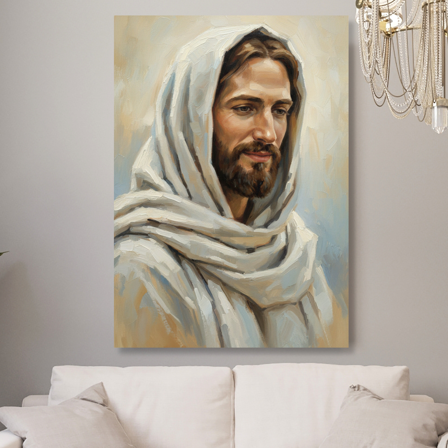 Portrait Of Jesus Christ Wall Art Canvas Print