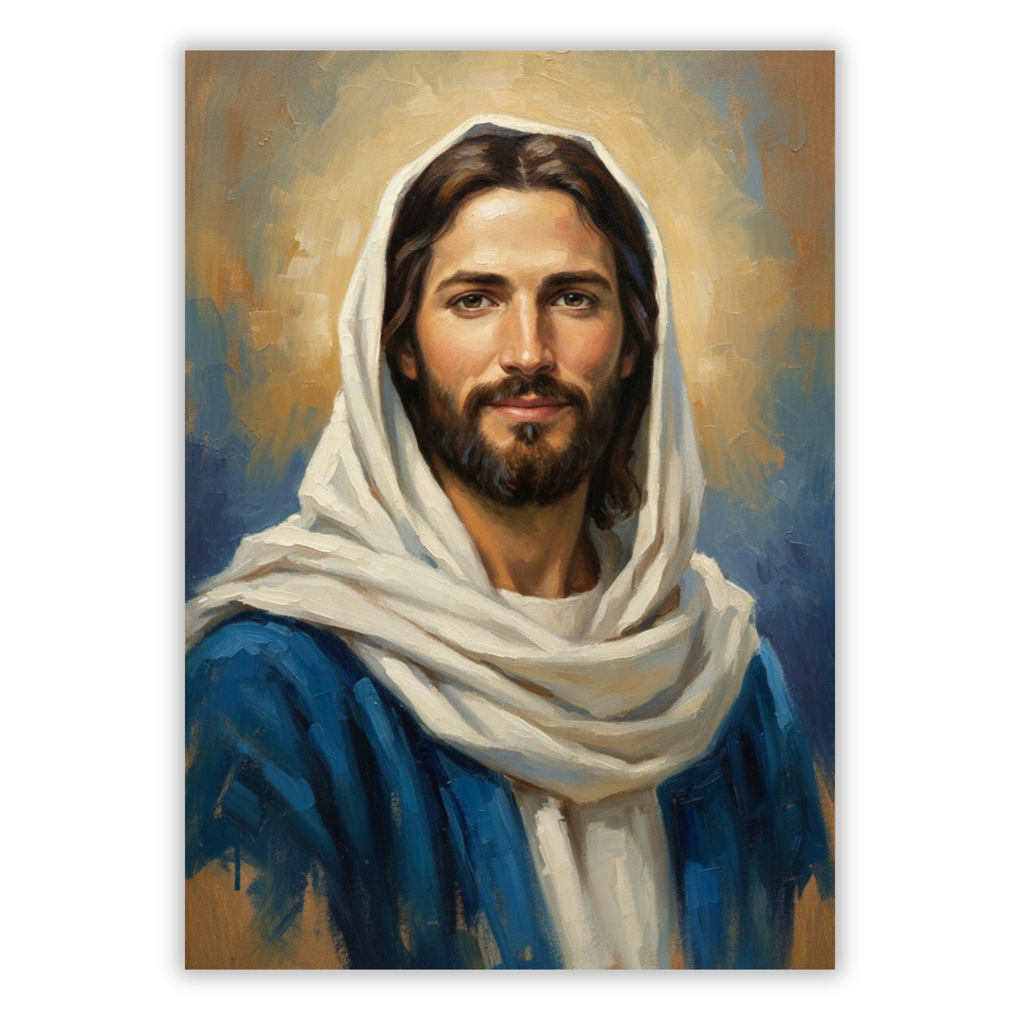 Portrait Of Jesus Wall Art Canvas Print