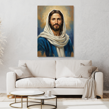 Portrait Of Jesus Wall Art Canvas Print