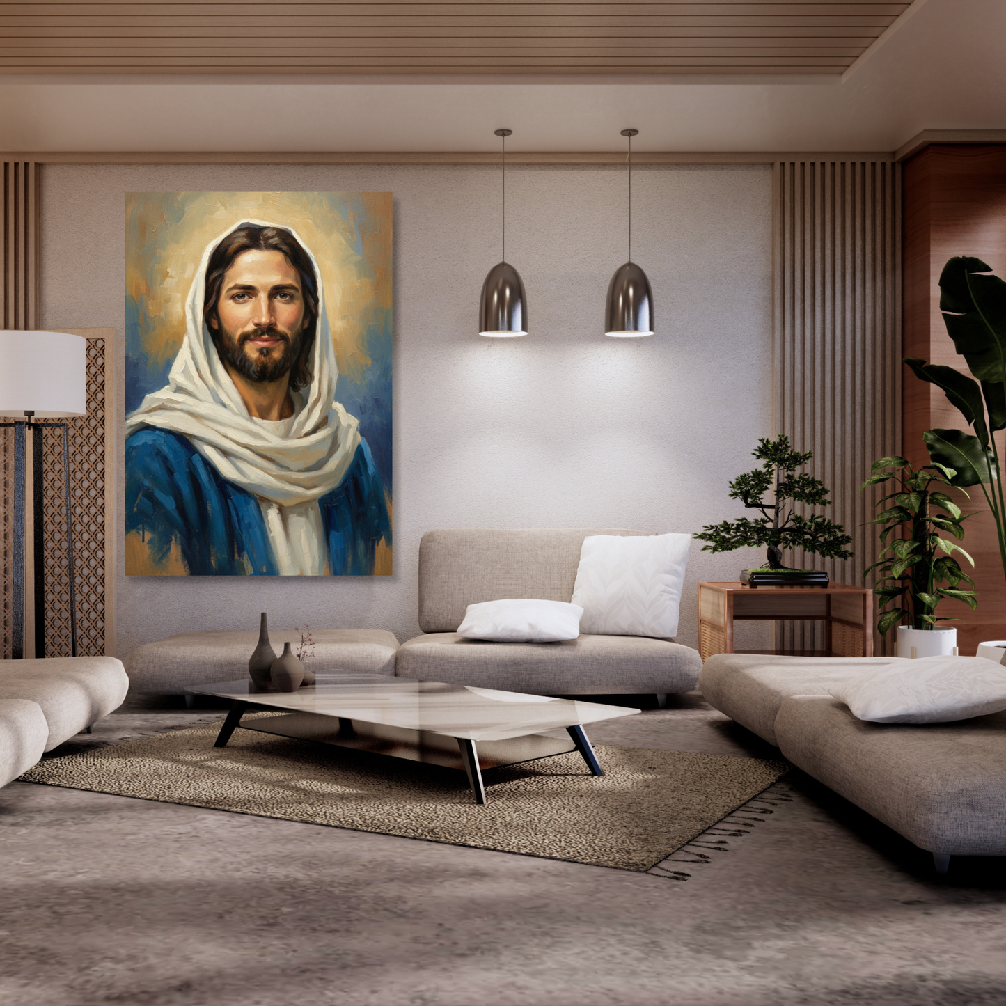 Portrait Of Jesus Wall Art Canvas Print