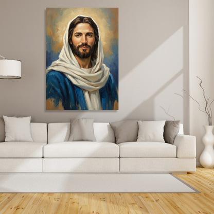 Portrait Of Jesus Wall Art Canvas Print