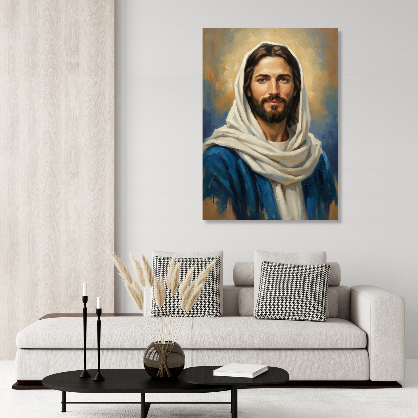 Portrait Of Jesus Wall Art Canvas Print