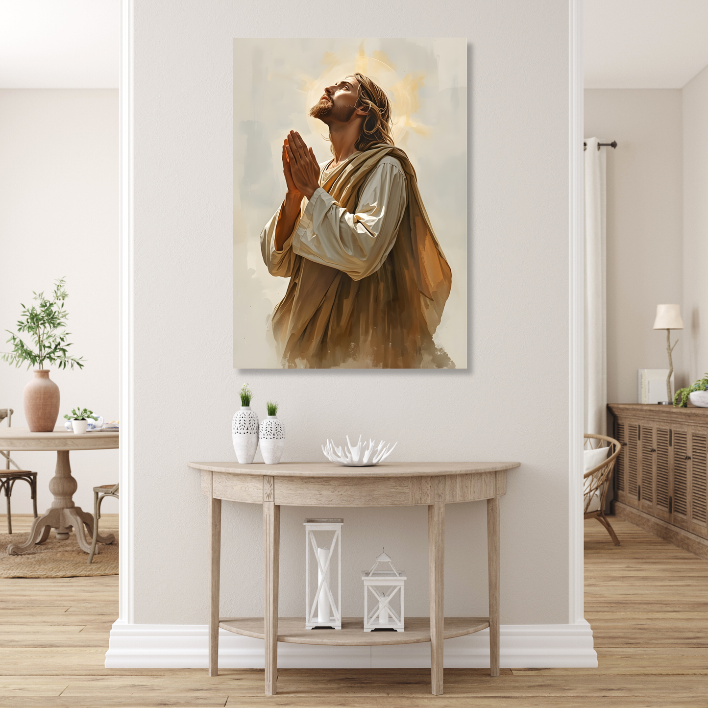 Prayer Of Surrender Wall Art Canvas Print