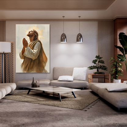 Prayer Of Surrender Wall Art Canvas Print