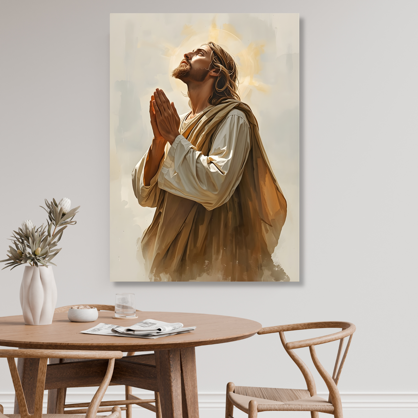 Prayer Of Surrender Wall Art Canvas Print