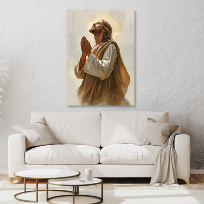 Prayer Of Surrender Wall Art Canvas Print