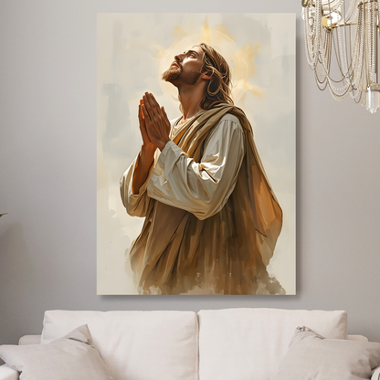 Prayer Of Surrender Wall Art Canvas Print