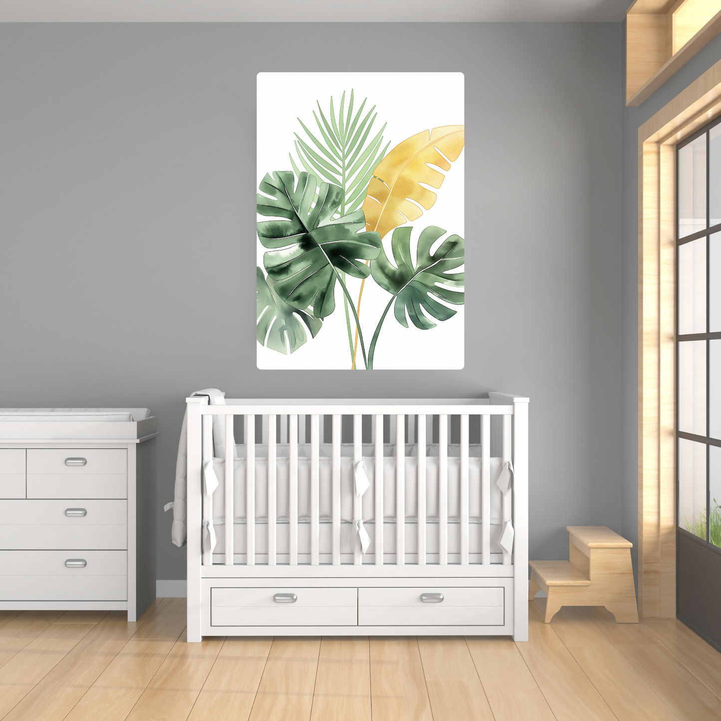 Prehistoric Leaves Canvas Wall Art Print