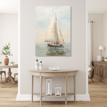 Sailing Through The Breeze Wall Art Canvas Print