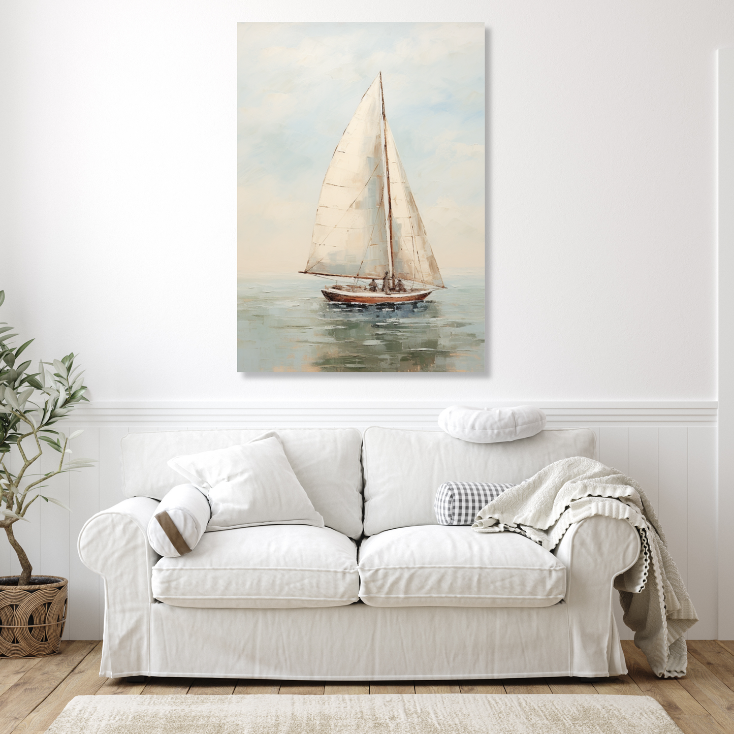 Sailing Through The Breeze Wall Art Canvas Print
