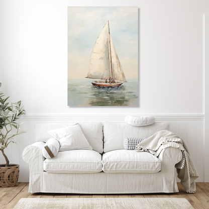 Sailing Through The Breeze Wall Art Canvas Print