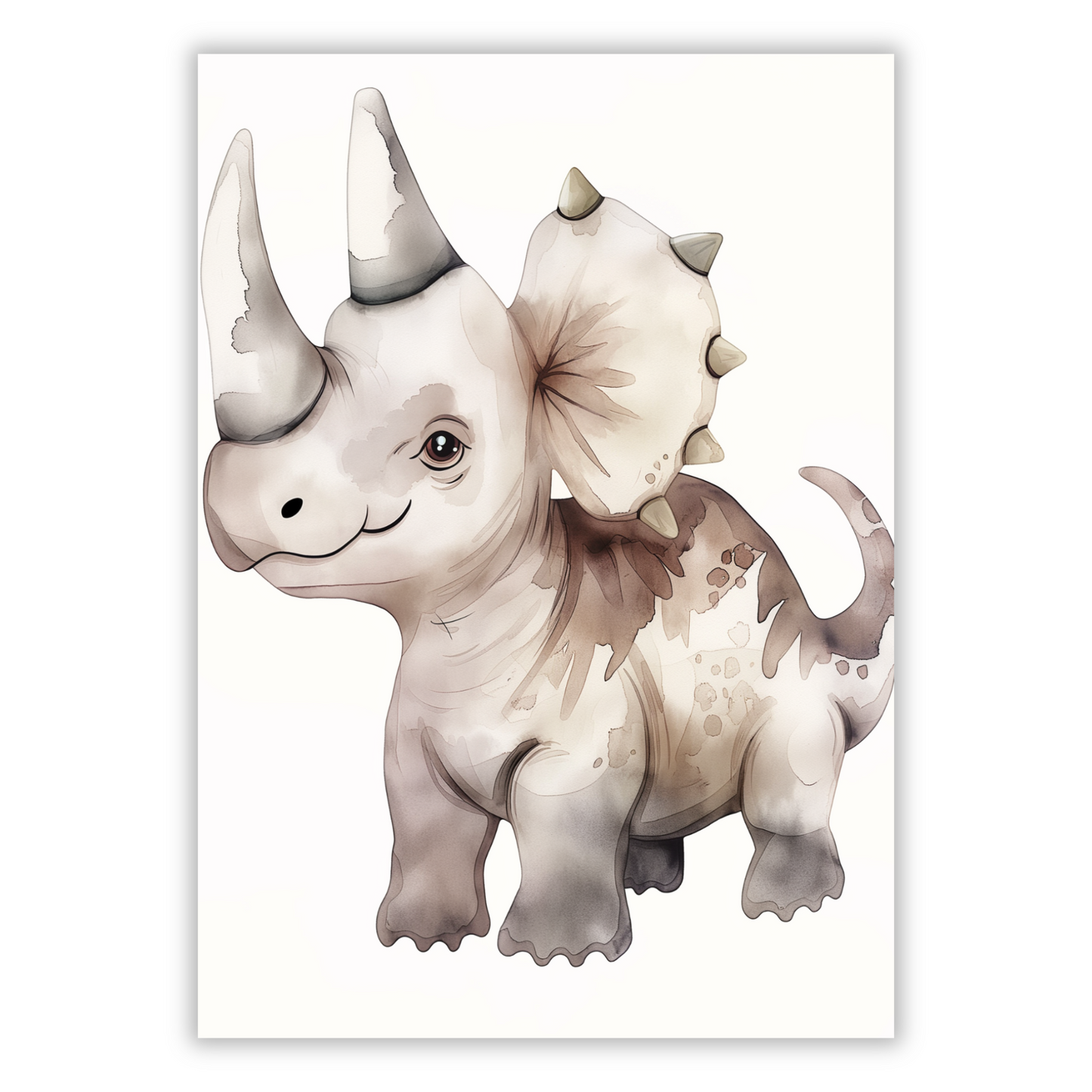 Samuel The Dinosaur Canvas Wall Art Print