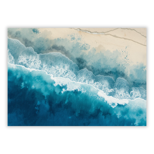 Sand & Ocean Abstract Wall Art Canvas Print