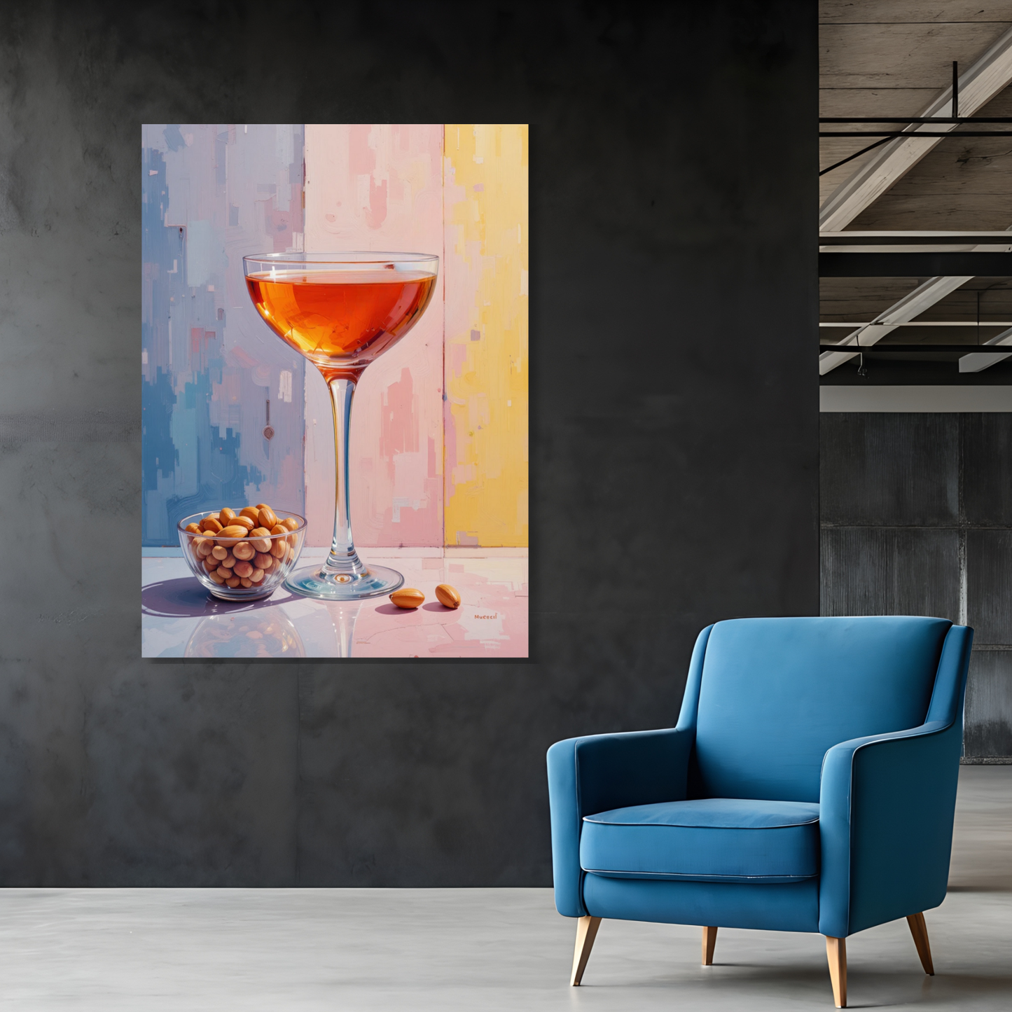 Sherry Wine Wall Art Canvas Print