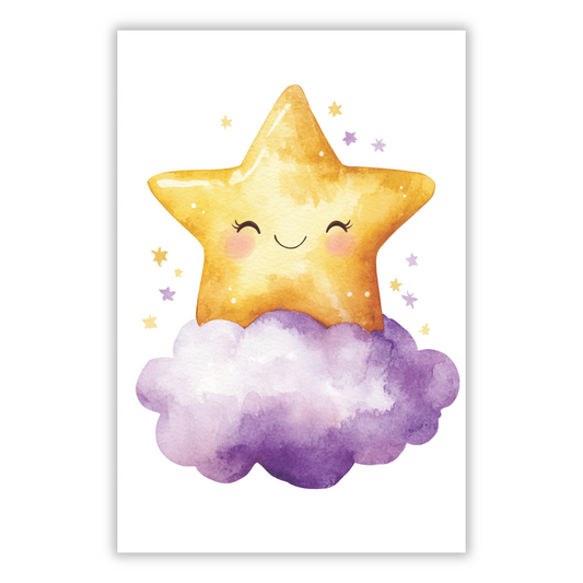 Shiloh Twinkling Star Canvas Wall Art Print