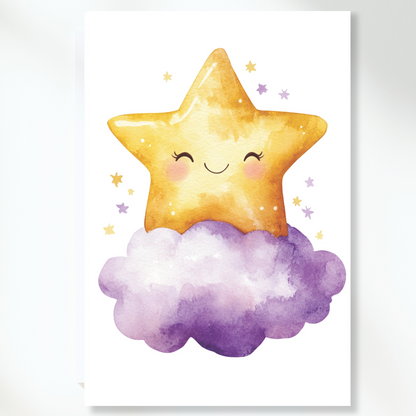 Shiloh Twinkling Star Canvas Wall Art Print