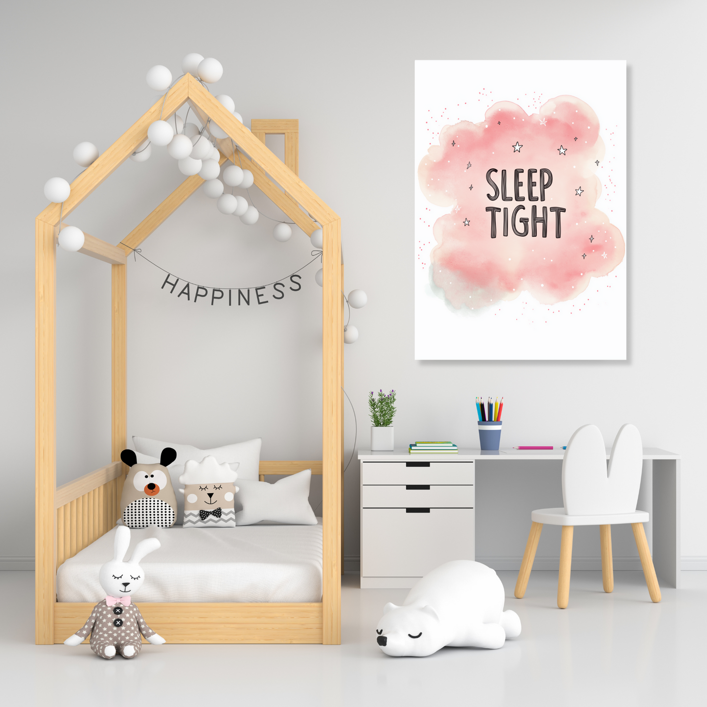 Sleep Tight Canvas Wall Art Print