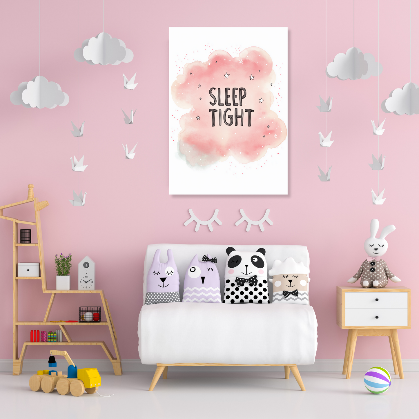 Sleep Tight Canvas Wall Art Print