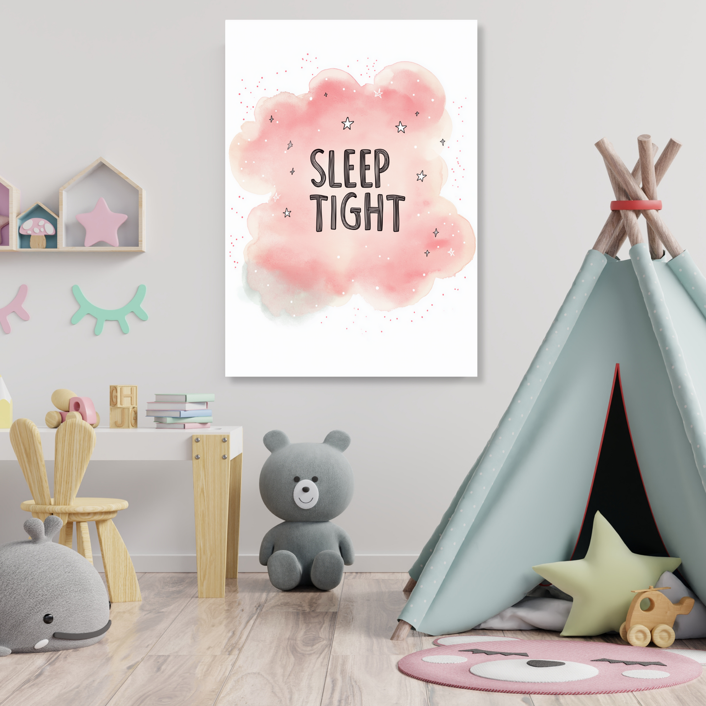 Sleep Tight Canvas Wall Art Print