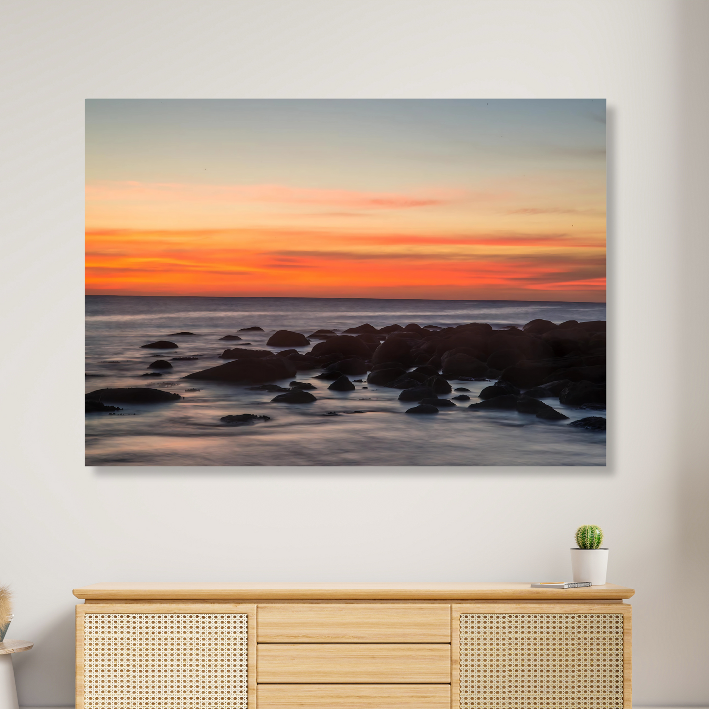Sunset Over The Ocean
