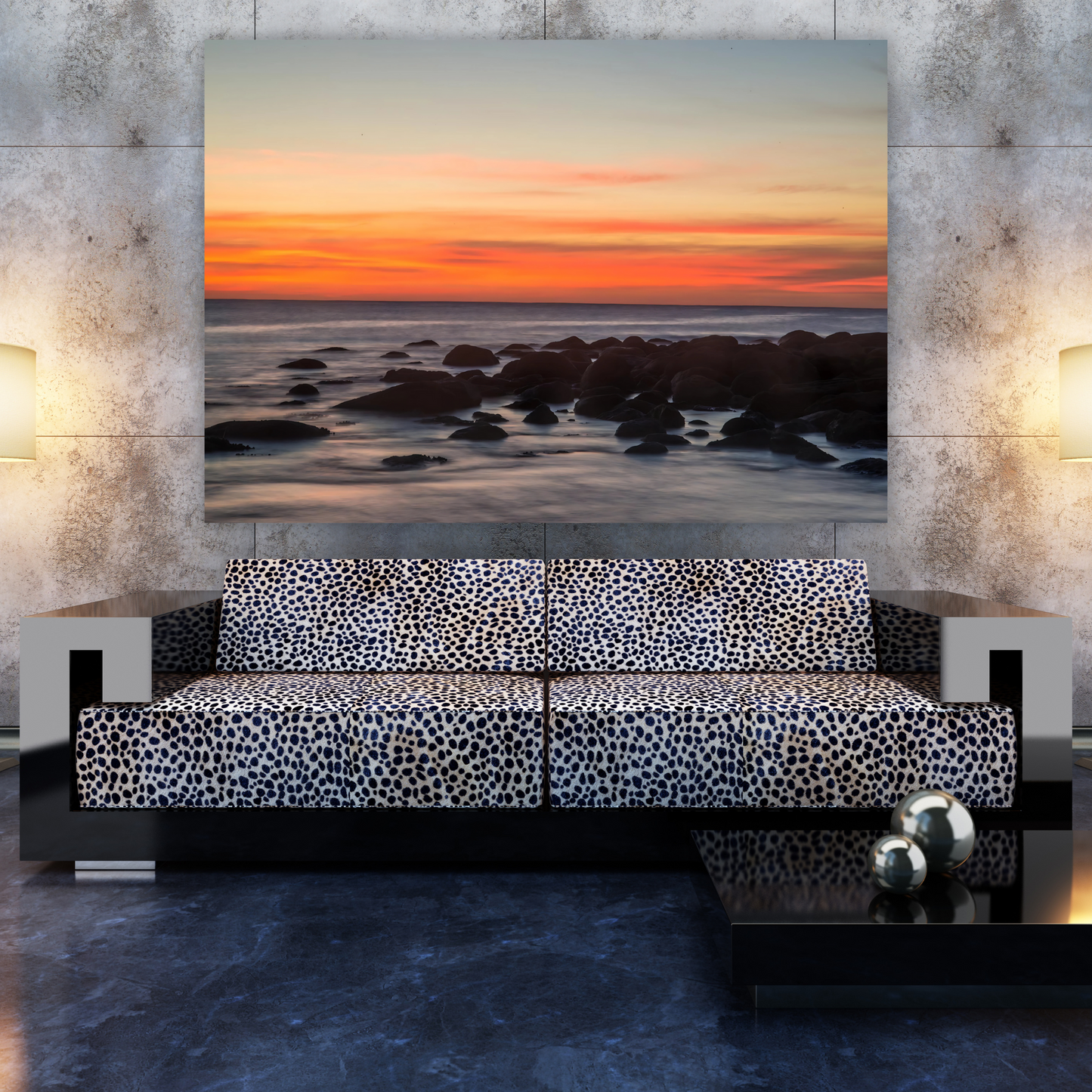 Sunset Over The Ocean