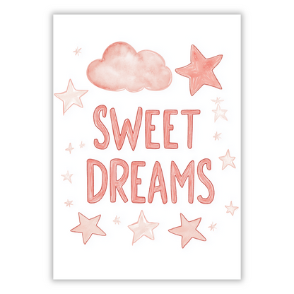 Sweet Dreams Canvas Wall Art Print