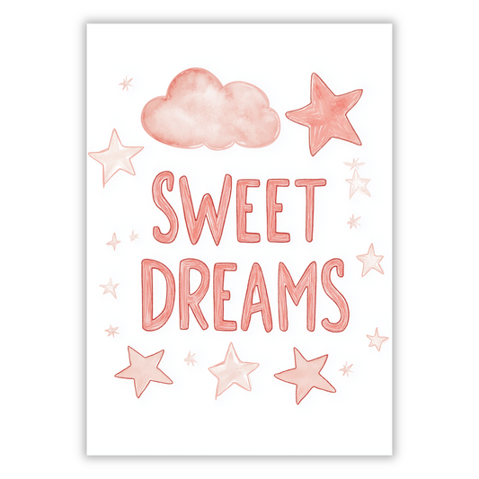 Sweet Dreams Canvas Wall Art Print