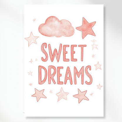 Sweet Dreams Canvas Wall Art Print