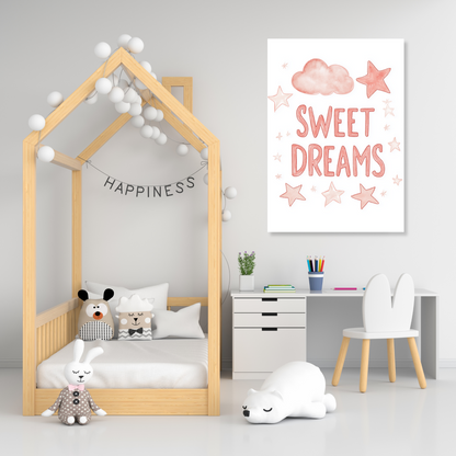Sweet Dreams Canvas Wall Art Print