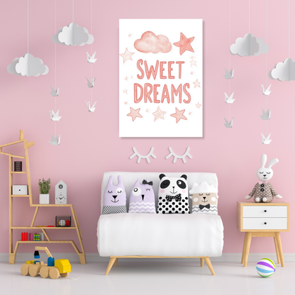 Sweet Dreams Canvas Wall Art Print