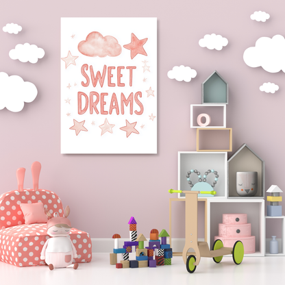 Sweet Dreams Canvas Wall Art Print