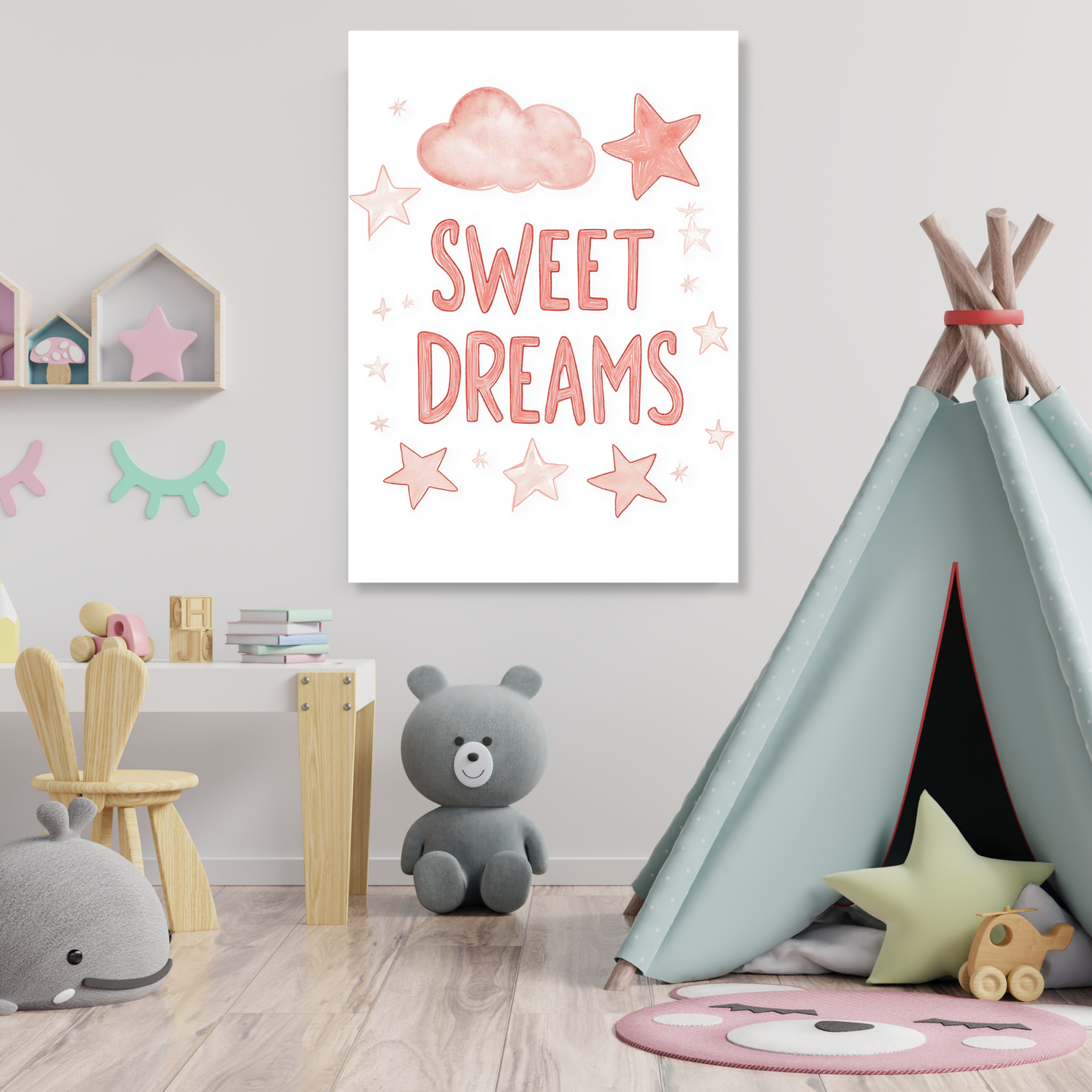 Sweet Dreams Canvas Wall Art Print