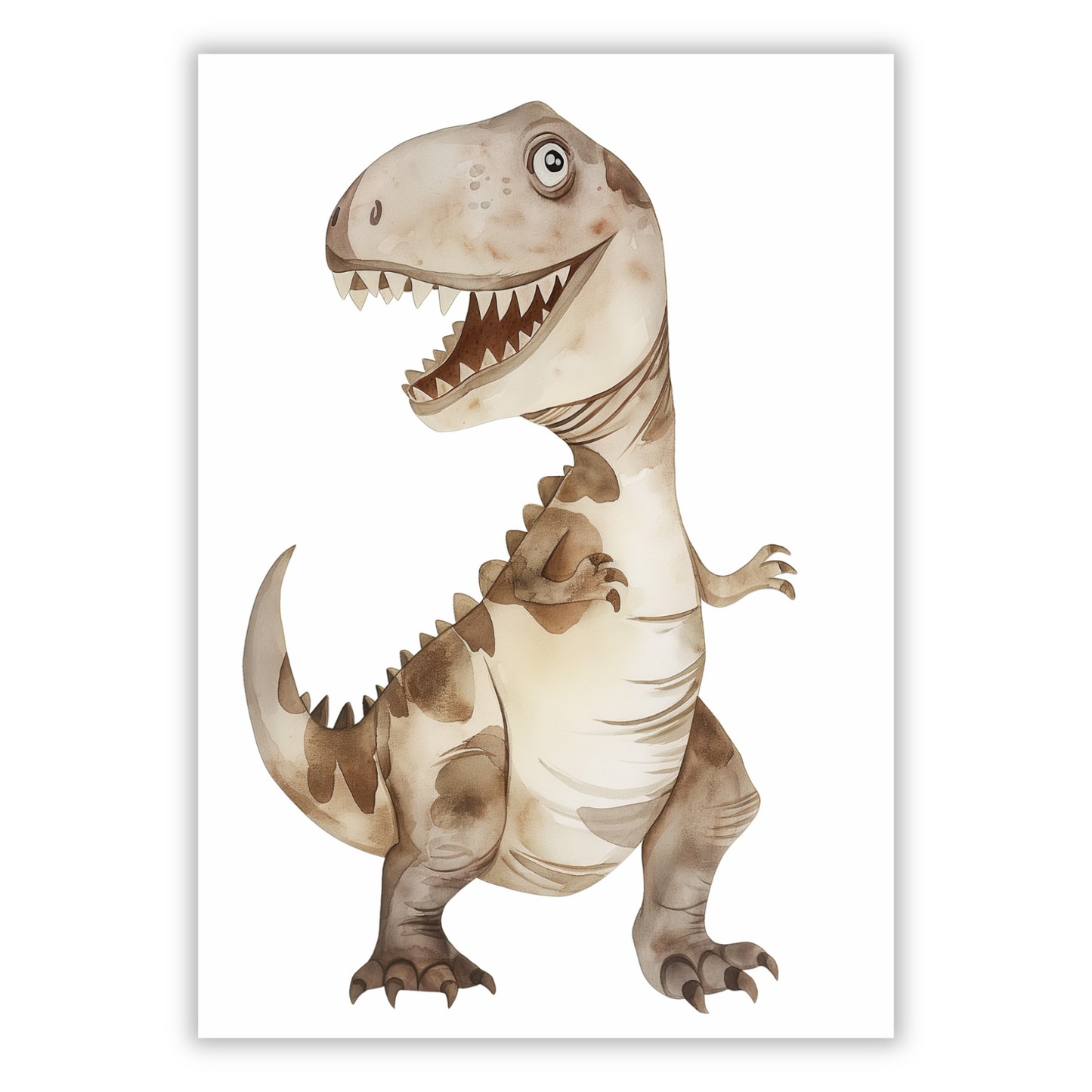 Tony T-Rex Dinosaur Canvas Wall Art Print