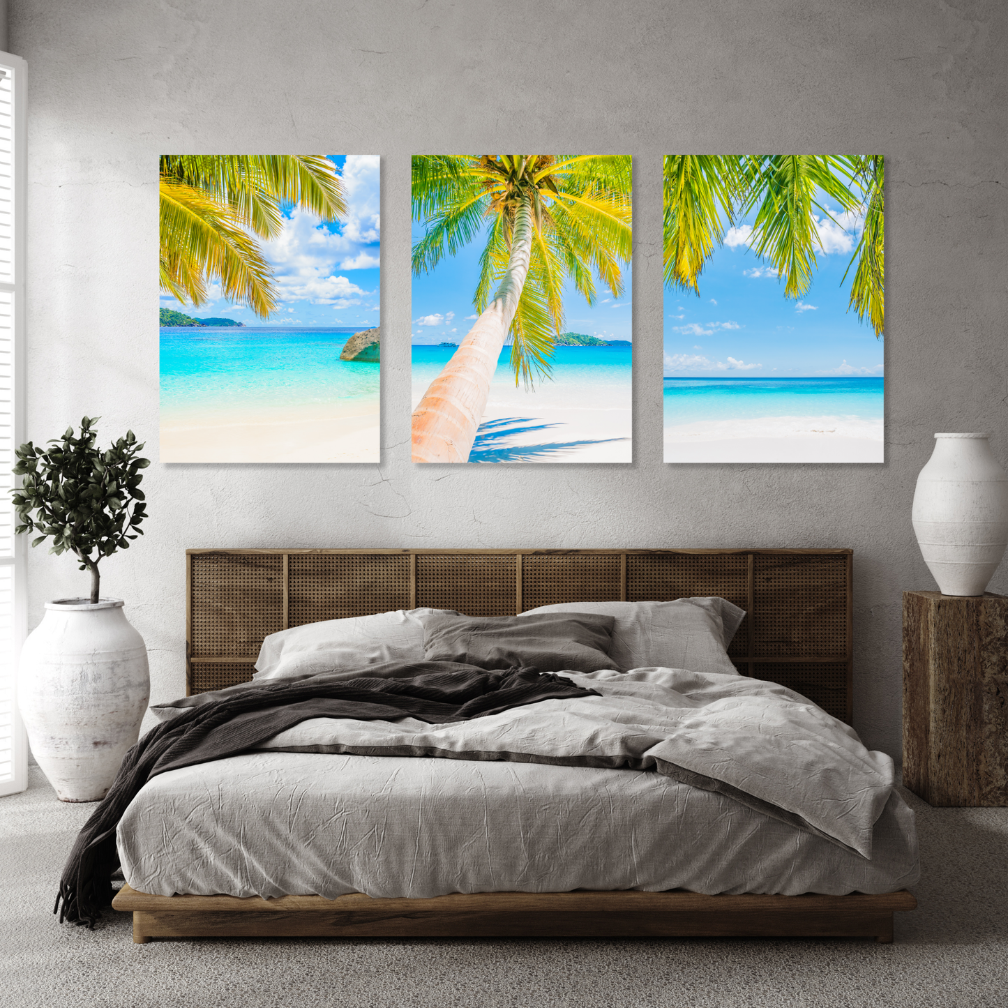 Tropical Days Set of 3 Wall Art Canvas Prints