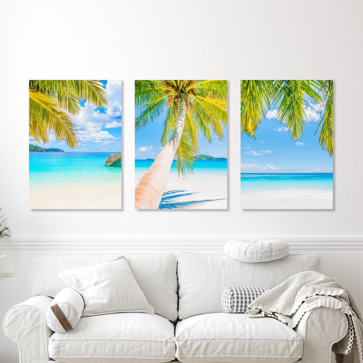 Tropical Days Set of 3 Wall Art Canvas Prints