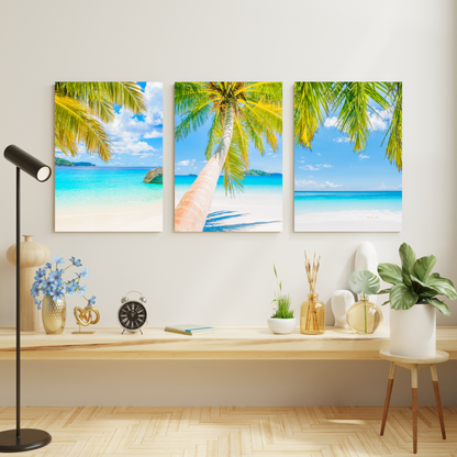 Tropical Days Set of 3 Wall Art Canvas Prints