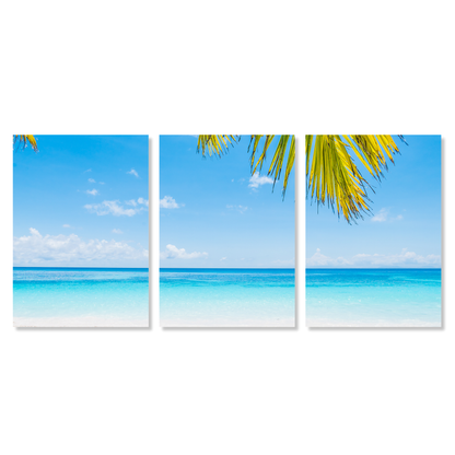 Tropical Holiday Set of 3 Wall Art Canvas Prints