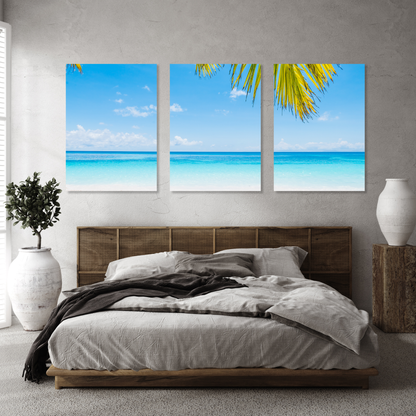 Tropical Holiday Set of 3 Wall Art Canvas Prints